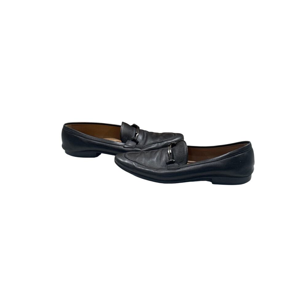 Tod’s Black Leather Horsebit Driving Loafers mens size 11